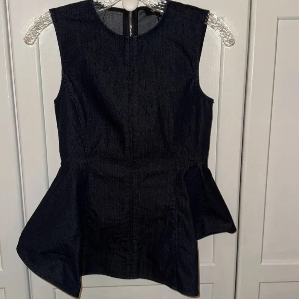 Theory Kalsing D Peplum Top Sz P (00-0) - Picture 5 of 8